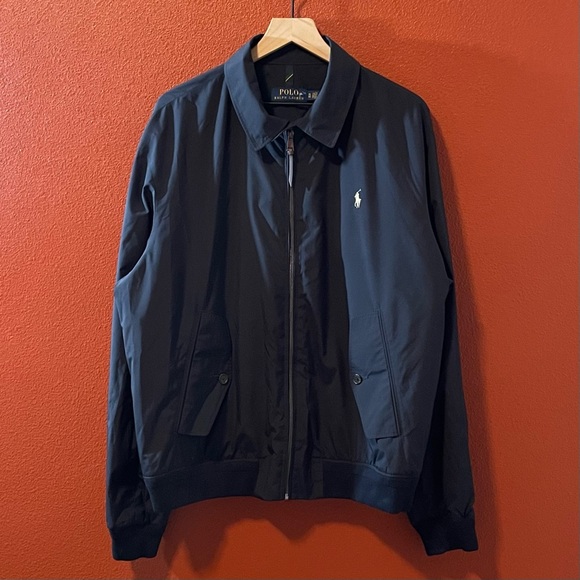 Polo Ralph Lauren Men’s Packable Water Repellent Navy Full Zip Old Money Jacket